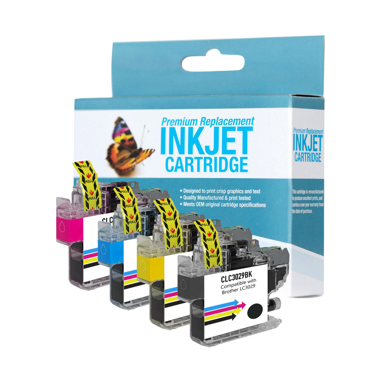 Compatible Brother LC3029 (All Colors) Ink Cartridge - Black 3,000 - Color 1,500 Page Yield