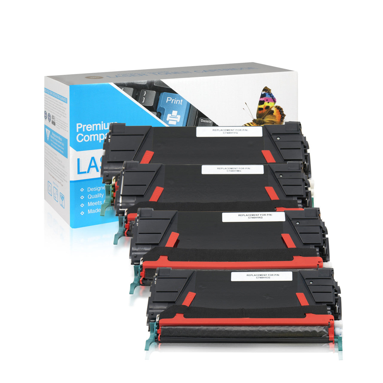 Compatible Lexmark C748H1 Toner Cartridge (All Colors) by SuppliesOutlet