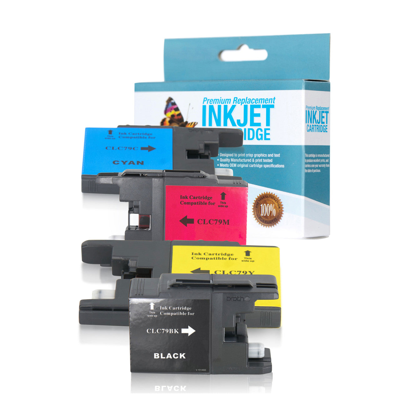 Compatible Brother LC79 (All Colors) Ink Cartridge - Black 2,400 - Color 1,200 Page Yield