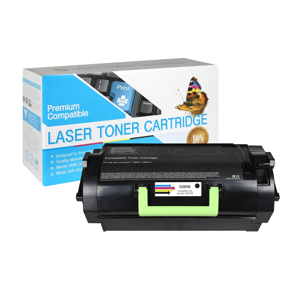 Compatible Lexmark 52D1X00 Toner Cartridge (Black, Extra High Yield) by SuppliesOutlet