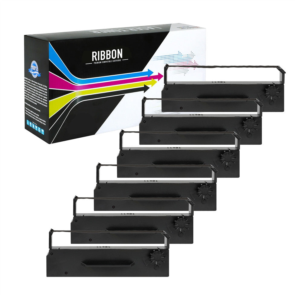 Compatible Epson ERC-27B (Black) 6 Pack Printer Ribbon by SuppliesOutlet