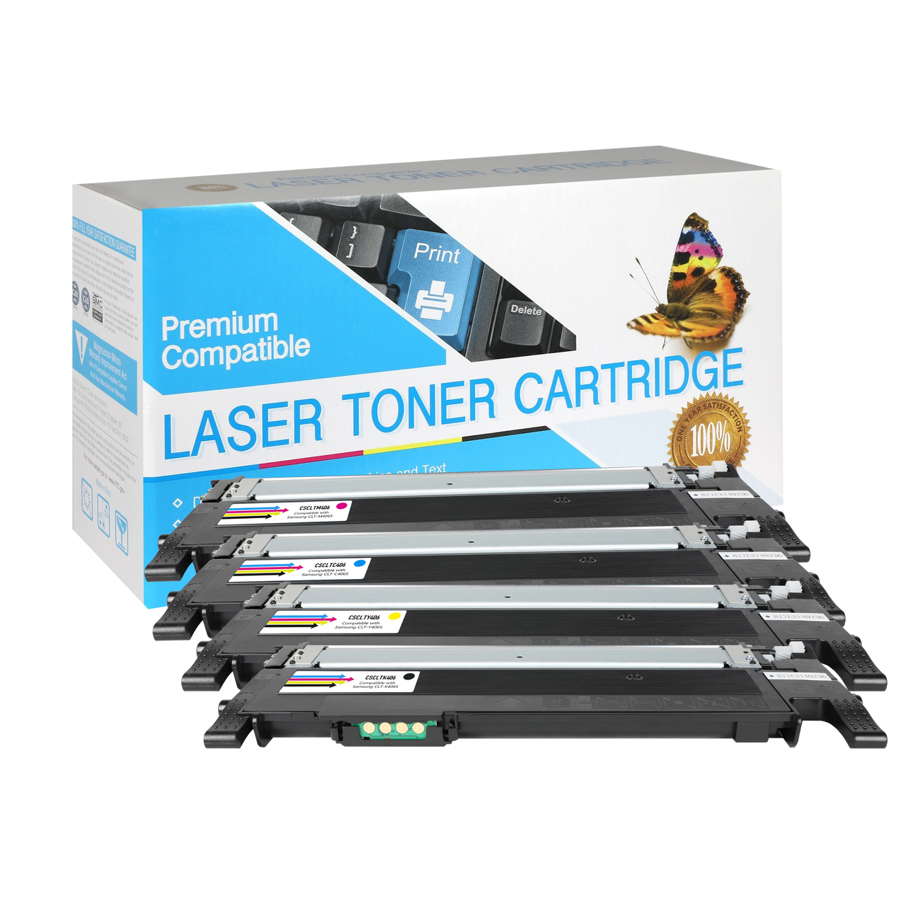 Compatible Samsung CLT-406S Toner Cartridge (All Colors) by SuppliesOutlet