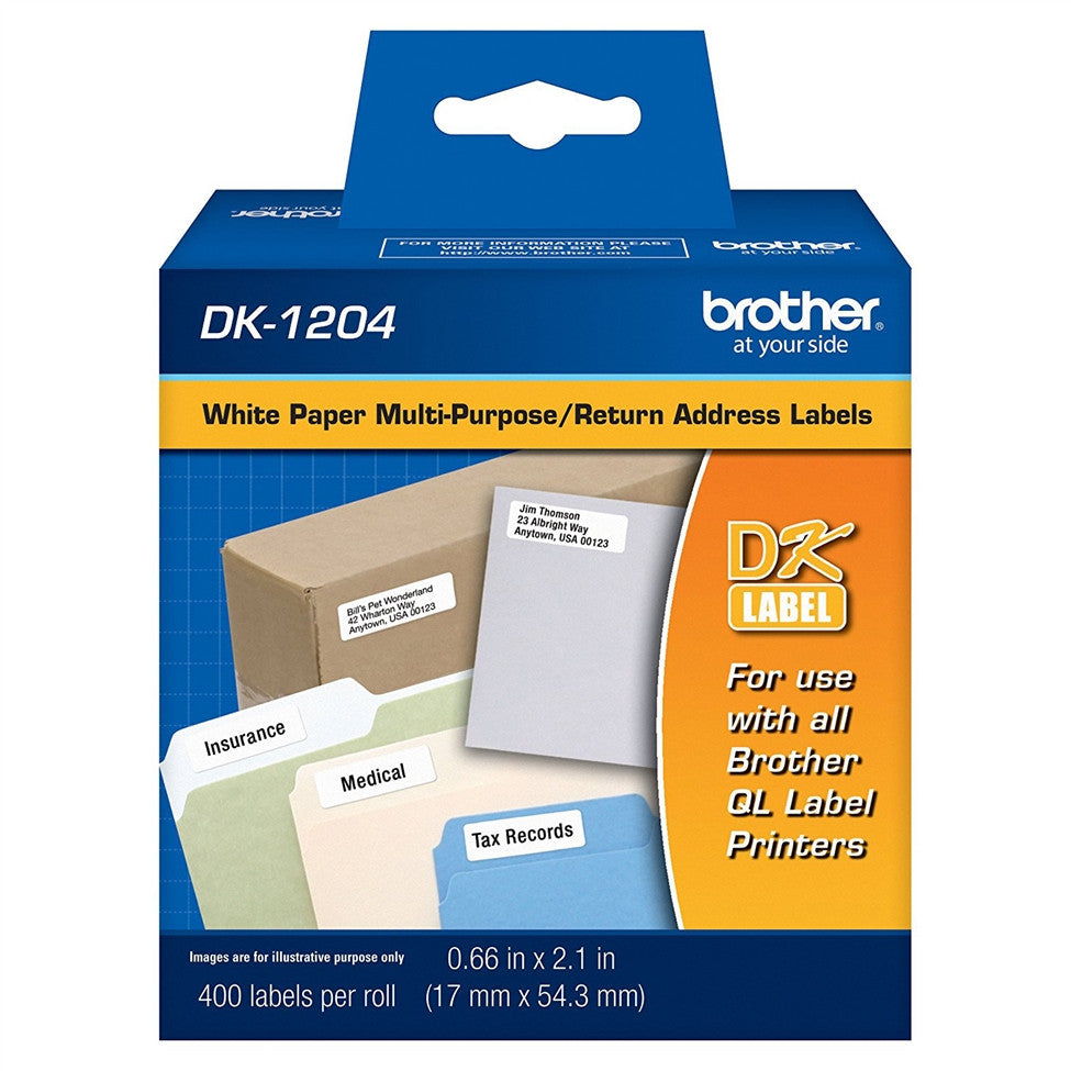 Brother DK1204 Multipurpose Labels (White)