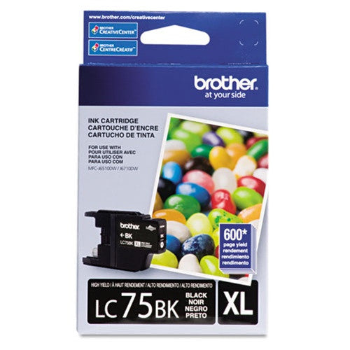 Brother LC75 (All Colors) Ink Cartridge - 600 Page Yield