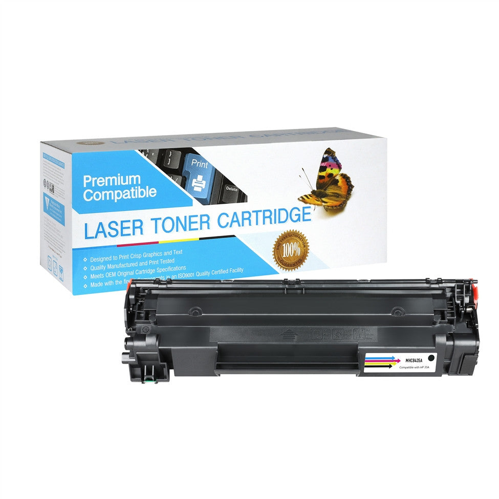 Compatible HP CB435A Toner Cartridge (Black, MICR) by SuppliesOutlet
