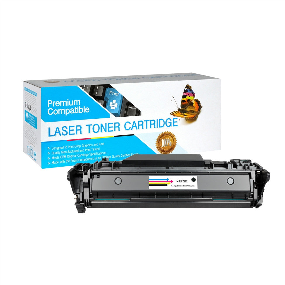 Remanufactured HP 26X (CF226X) Black Toner Cartridge High Yield - 9,000 Page Yield
