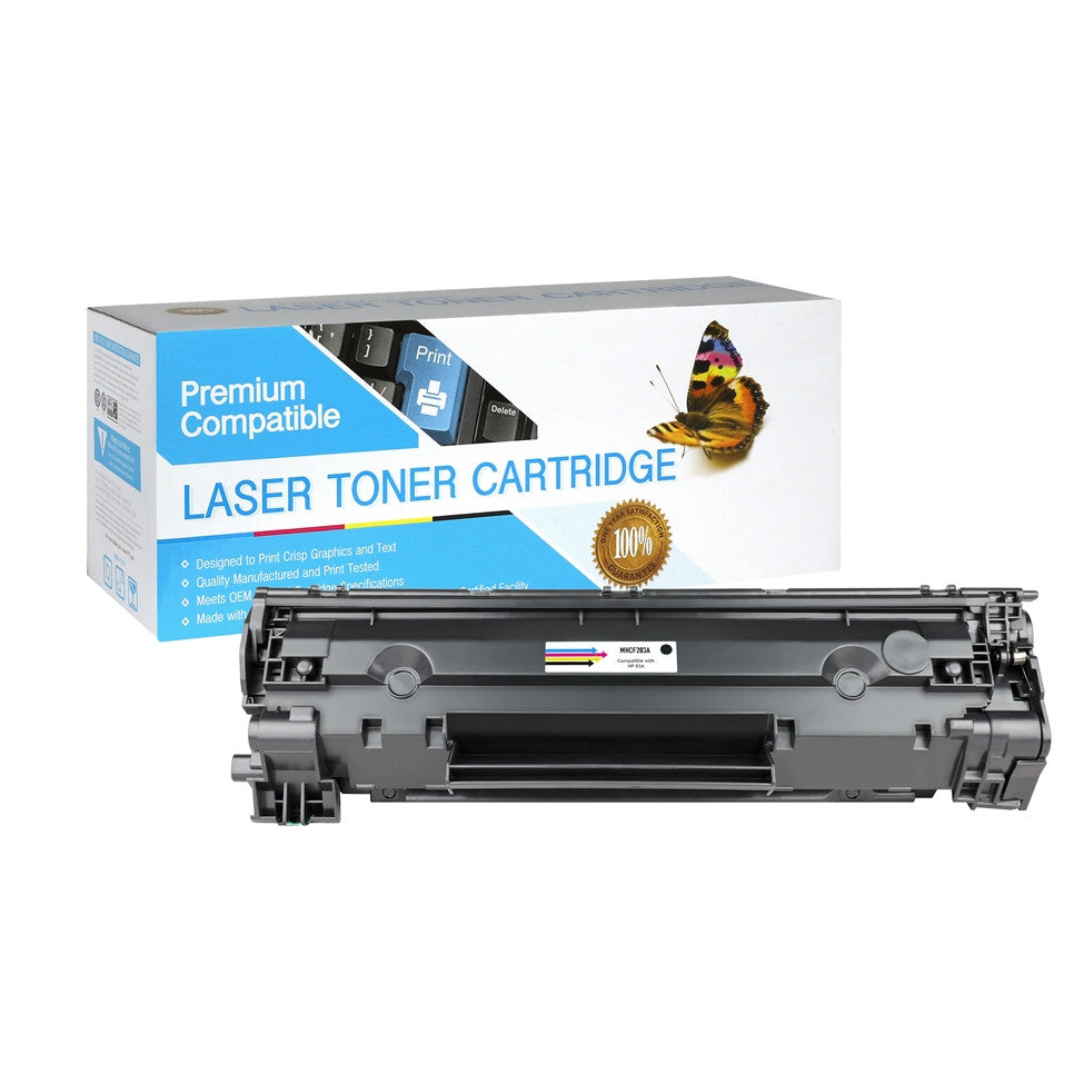 Compatible HP 83A (CF283A) Black Toner Cartridge - 1,500 Page Yield