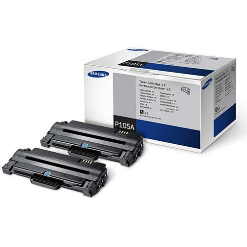 Samsung MLT-P105A Toner Cartridge (Black, High Yield, 2-Pack)