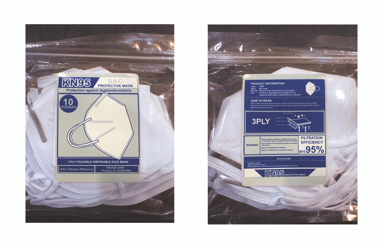 KN95 Protection Face Mask- 10 Pack