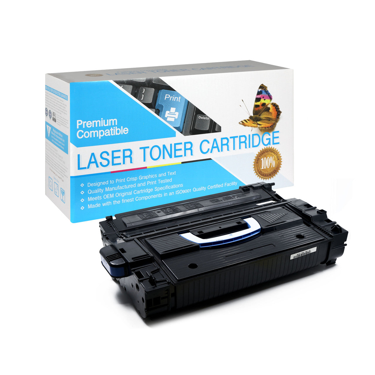 Compatible HP 43X (C8543X) Black Toner Cartridge - 30,000 Page Yield