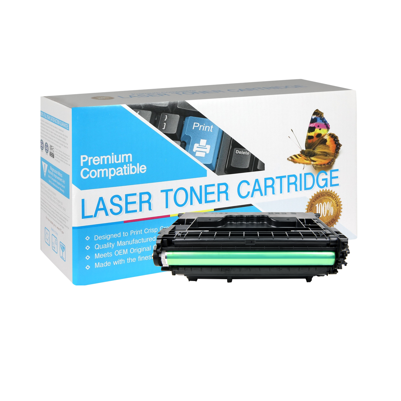 Compatible HP 37X (CF237X) Black High Yield Toner Cartridge - 25,000 Page Yield