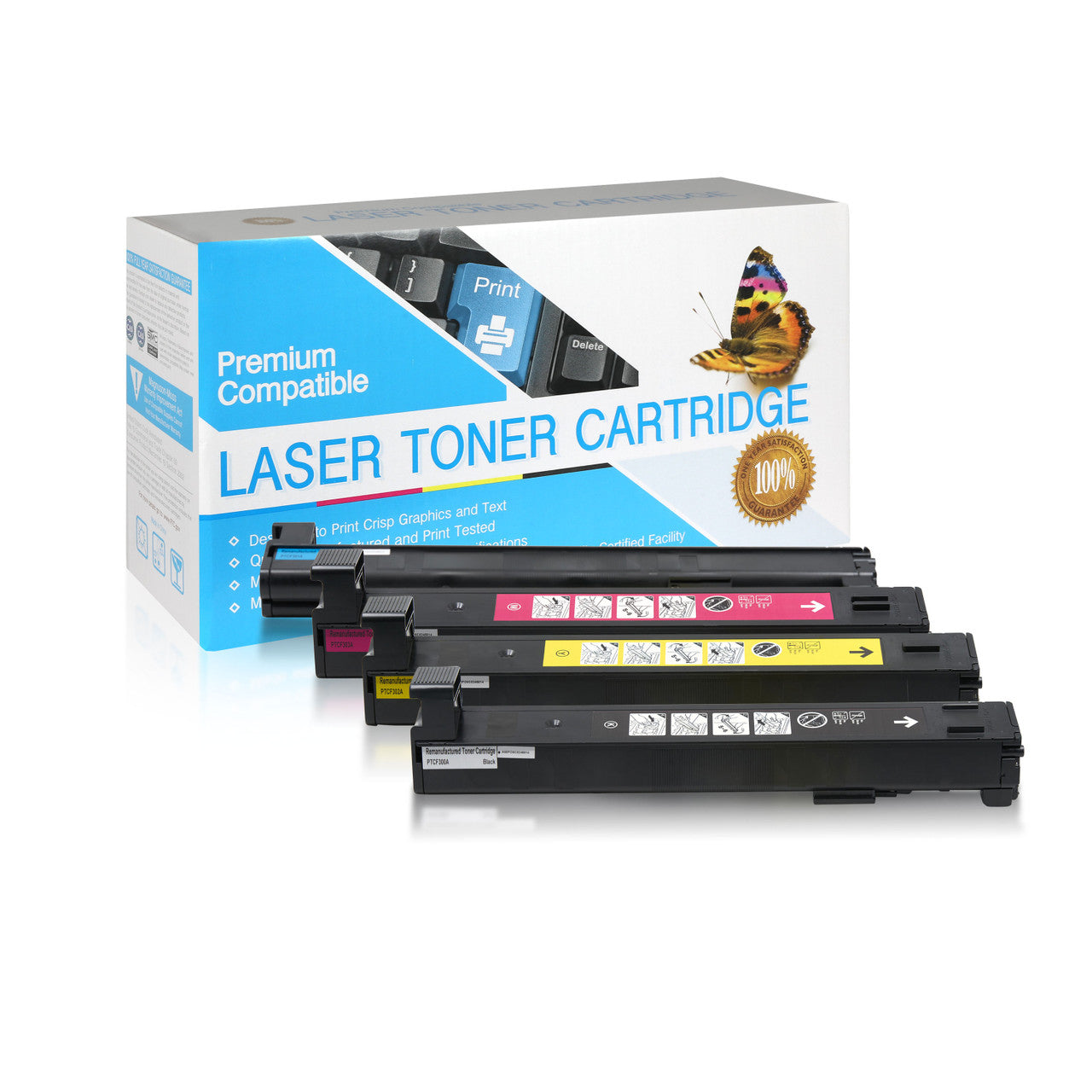 Compatible HP 827A (All Colors) Toner Cartridge - Black 29,500 - Color 32,000 Page Yield