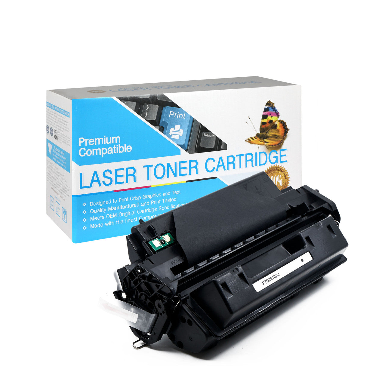 Compatible HP 10A (Q2610A) Black Toner Cartridge - 6,000 Page Yield