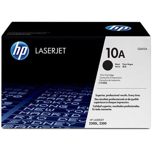 HP 10A (Q2610A) Black Toner Cartridge - 6,000 Page Yield