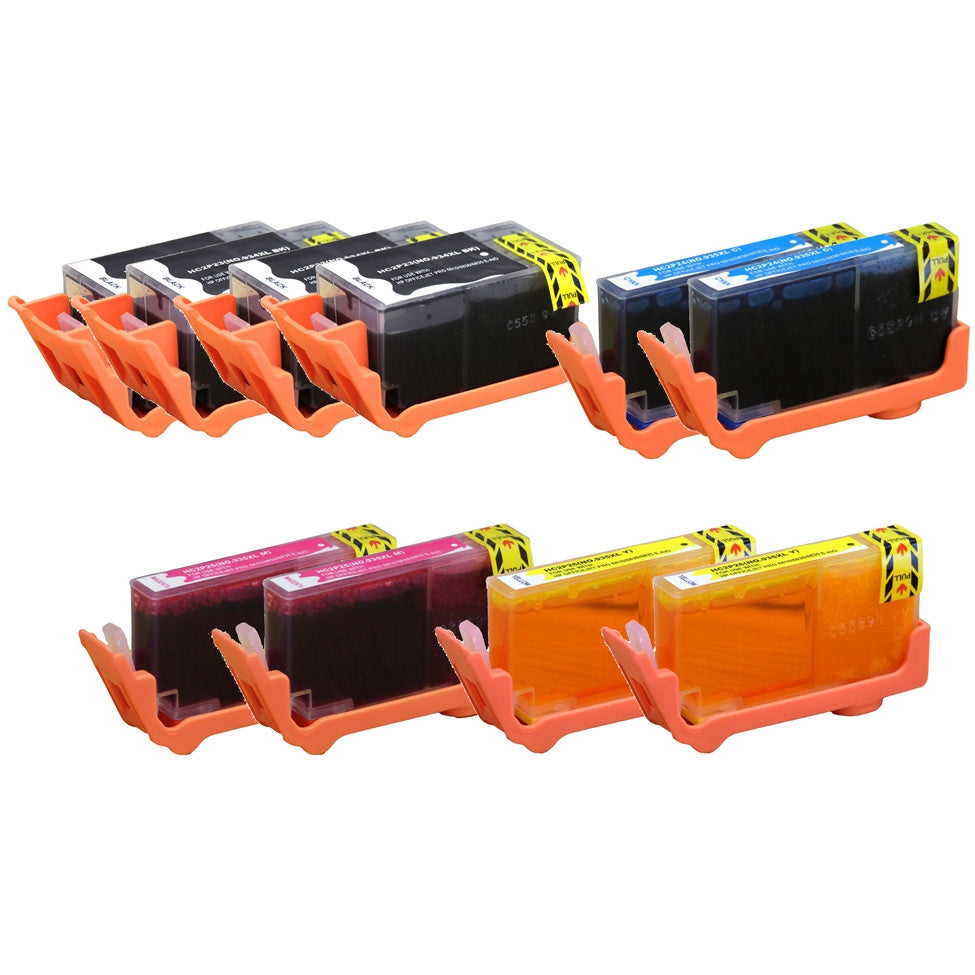 Compatible HP 934XL & 935XL (All Colors) High Yield Ink Cartridge - Black 1,000 - Color 825 Page Yield