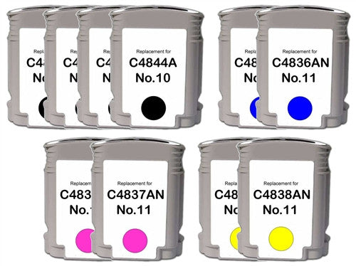 Compatible HP 10 & 11 Ink Cartridge (All Colors) by SuppliesOutlet