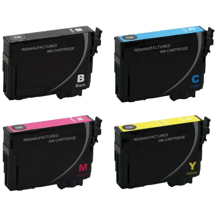 Remanufactured Epson T220XL (All Colors) Ink Cartridge High Yield - Black 500 - Color 450 Page Yield