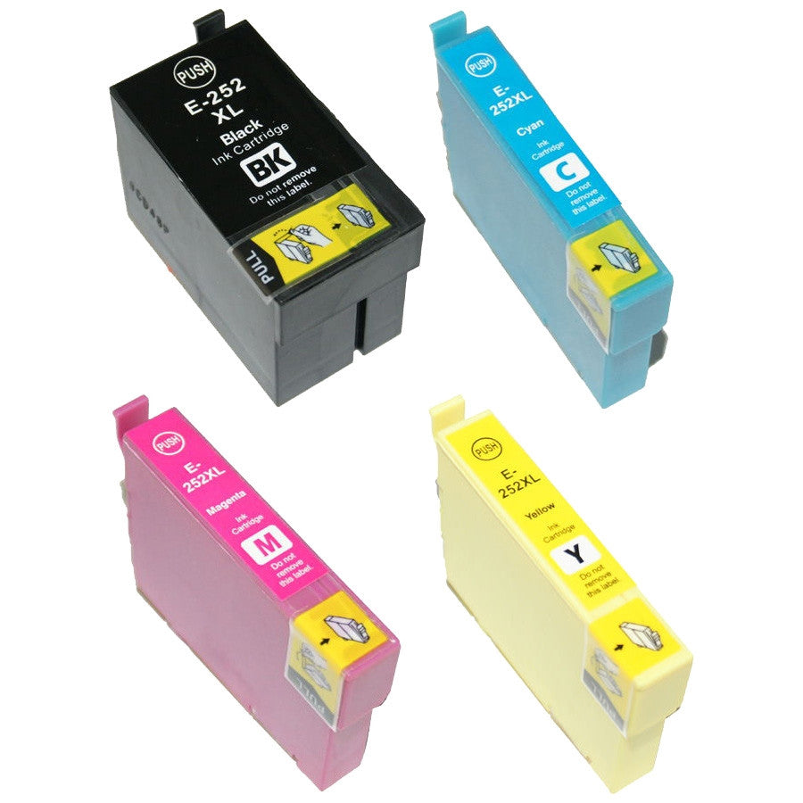 Remanufactured Epson T252XL (All Colors) High Yield Ink Cartridge - 1,100 Page Yield