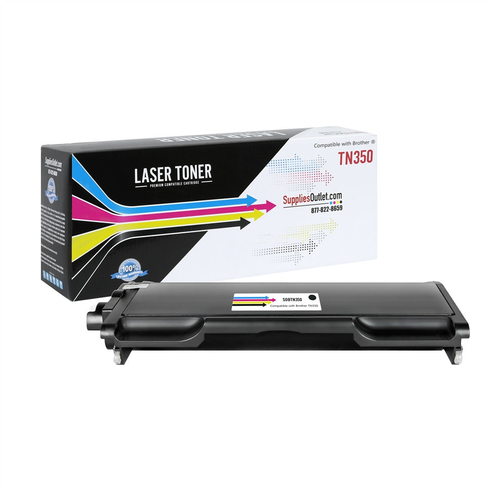 Compatible Brother TN350 (Black) Toner Cartridge - 2,500 Page Yield
