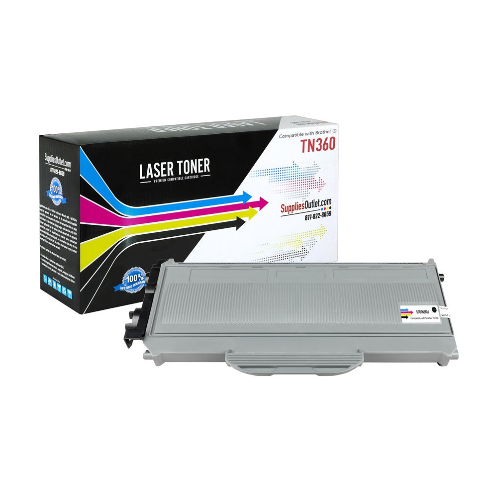 Compatible Brother TN360 (Black) Toner Cartridge Jumbo - 5,200 Page Yield