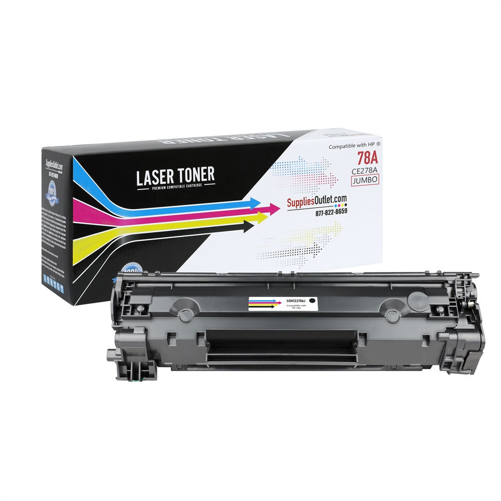 Compatible HP 78A (CE278A) Black Toner Cartridge Jumbo - 3,000 Page Yield
