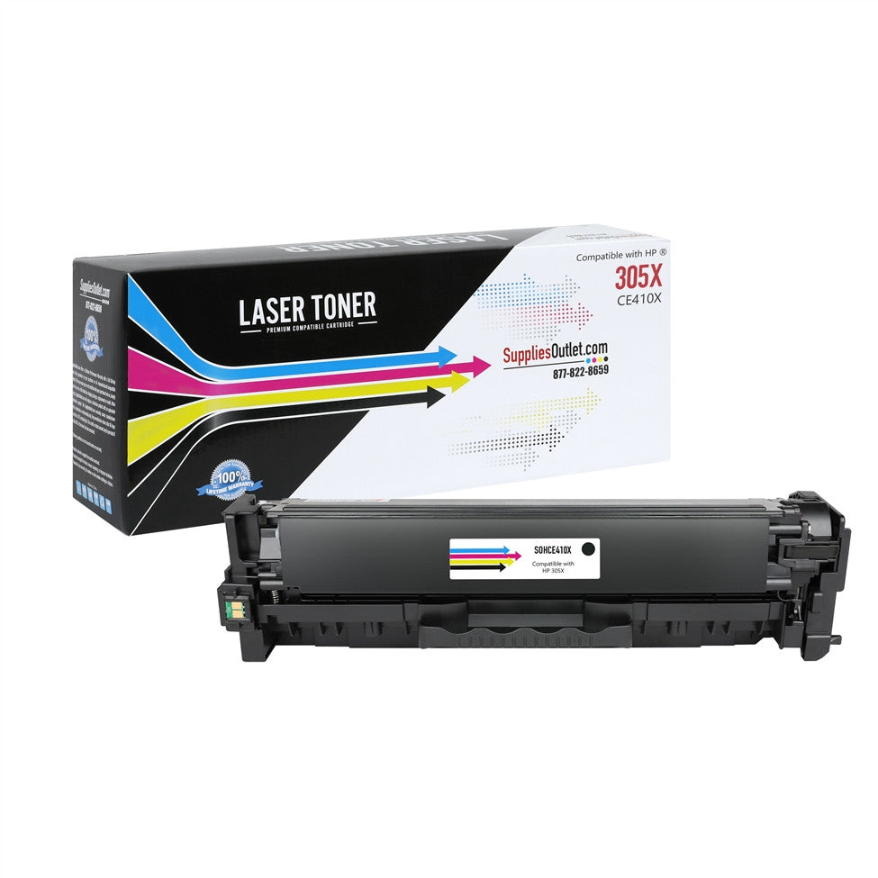 Compatible HP 305X (CE410X) Black High Yield Toner Cartridge - 4,000 Page Yield