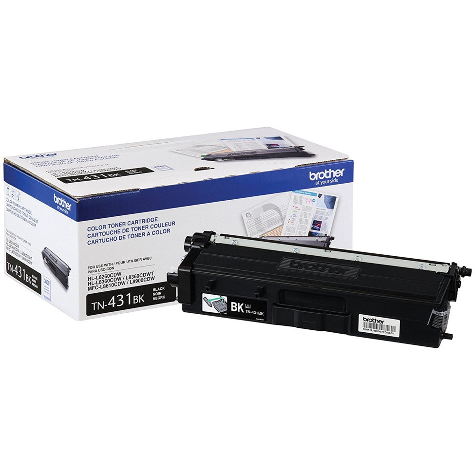 Brother TN431 (All Colors) Toner Cartridge - Black 3,000 - Color 1,800 - Page Yield