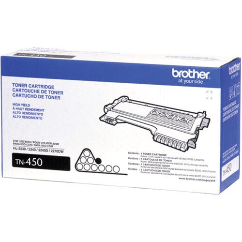 Brother TN450 (Black) High Yield Toner Cartridge - 2,600 Page Yield