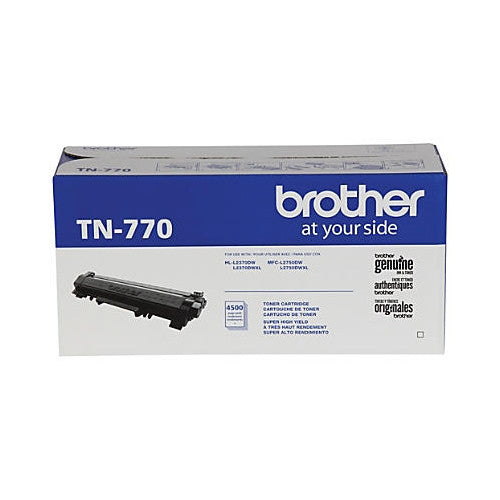 Brother TN770 Black Toner Cartridge Super High Yield - 4,500 Page Yield