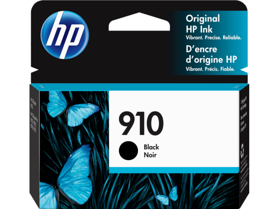 HP 910 (All Colors) Ink Cartridge - Black 300 - Color 315 Page Yield