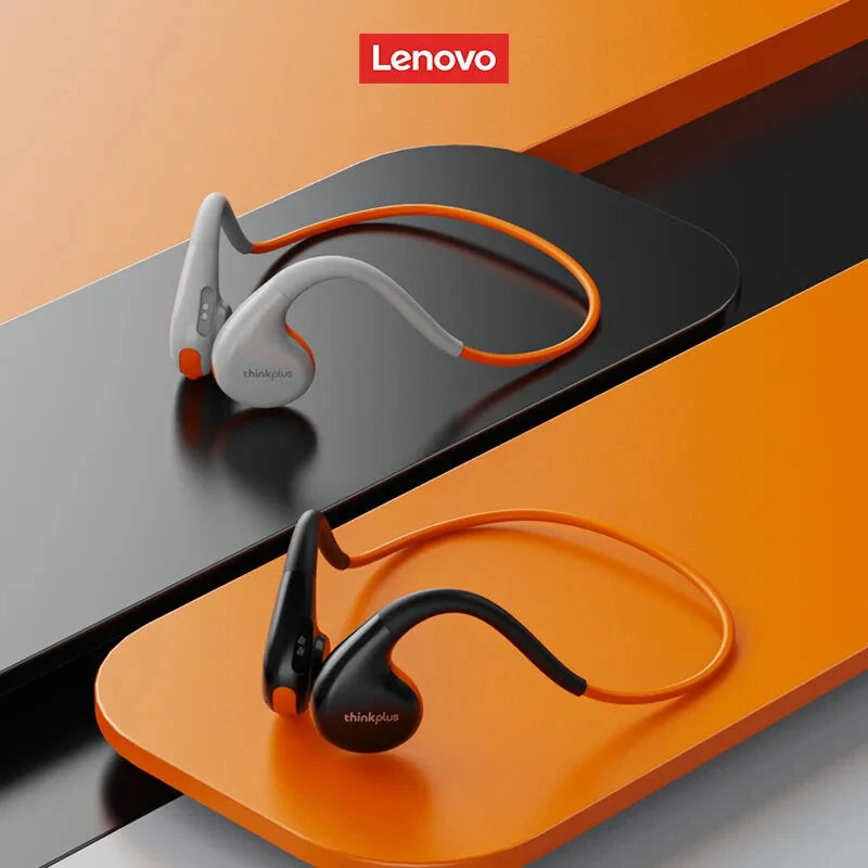 Lenovo X7 bluetooth 5.3 Headset Sports Earphone HiFi 360° Surround Sound Flexible IP68 Waterproof Earhooks Earphone with Mic