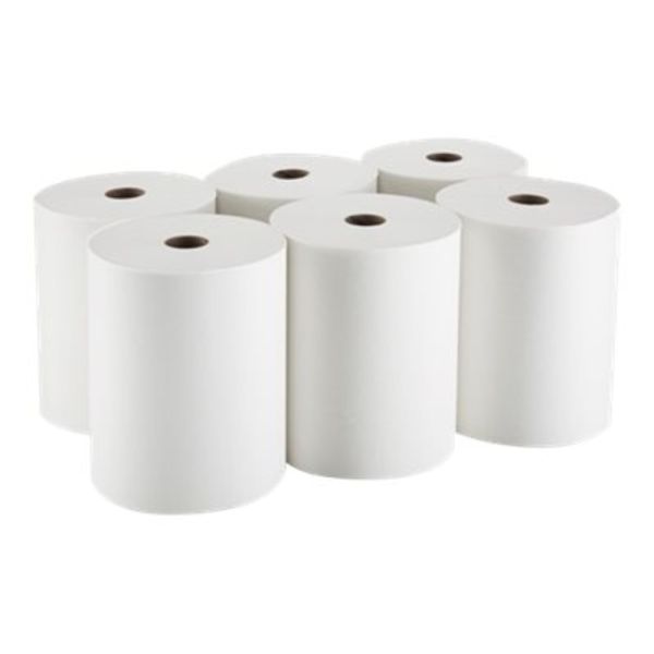enMotion 10" Paper Towel Rolls, 1-Ply, 10"x 800', 40% Recycled Fiber, White, 800 ft Per Roll, 6 Rolls Per Case
