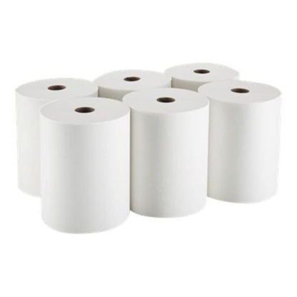 enMotion 10" Paper Towel Rolls, 1-Ply, 10"x 800', 40% Recycled Fiber, White, 800 ft Per Roll, 6 Rolls Per Case