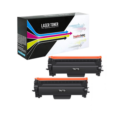 Compatible Brother TN770 Black Toner Cartridge Super High Yield - 4,500  Page Yield