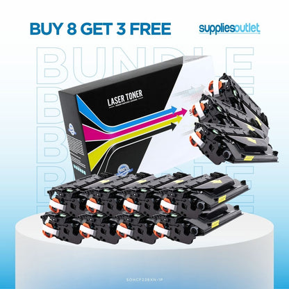 HP 26X (CF226X) Black High Yield Toner - Compatible Bundle