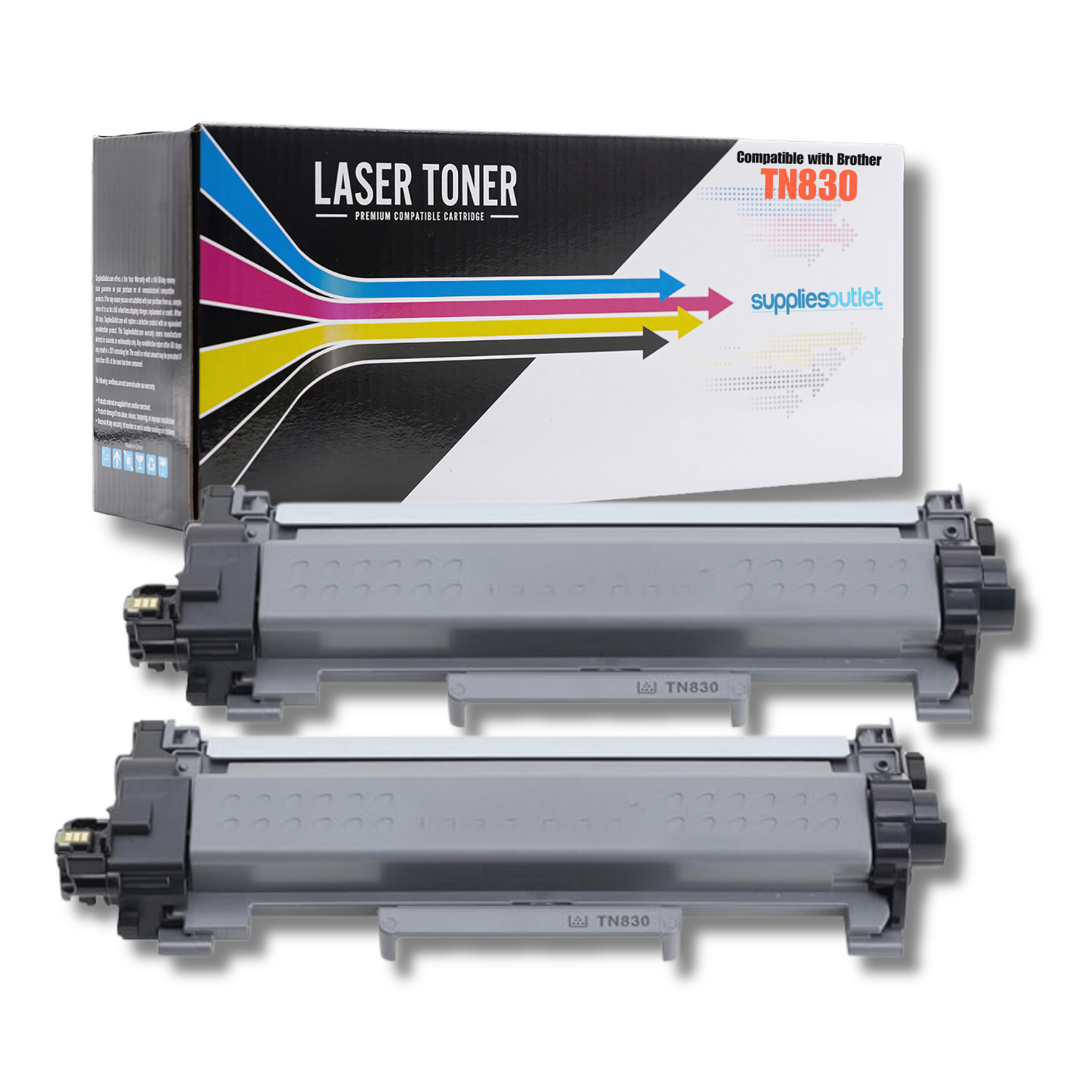 Compatible Brother TN830 (Black) Toner Cartridge - 1,200 Pages