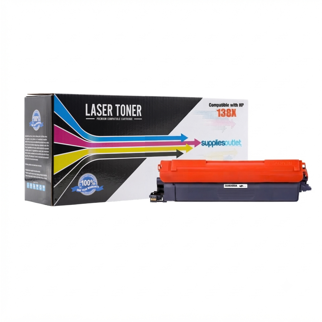 Compatible HP 138X (W1380X) Black Toner Cartridge - 4,000 Page Yield