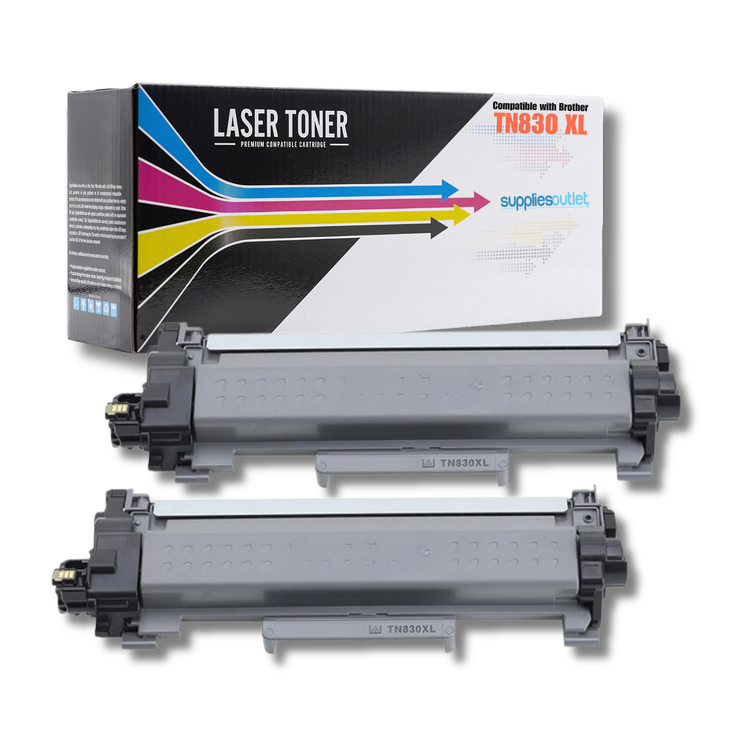 Compatible Brother TN830XL (Black) High Yield Toner Cartridge - 3,000 Page Yield