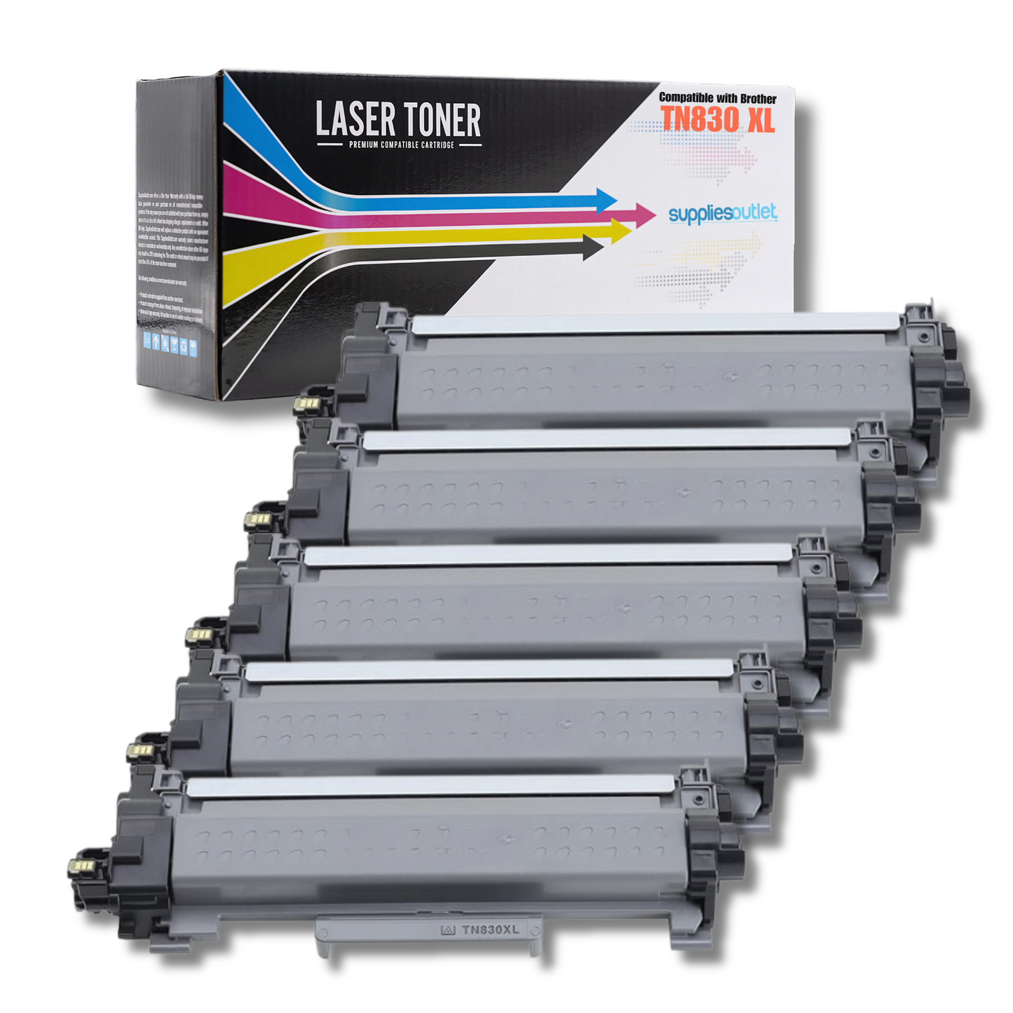 Compatible Brother TN830XL (Black) High Yield Toner Cartridge - 3,000 Page Yield