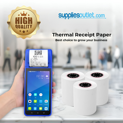 2 1/4" x 85' Thermal Paper Rolls (50 Rolls)