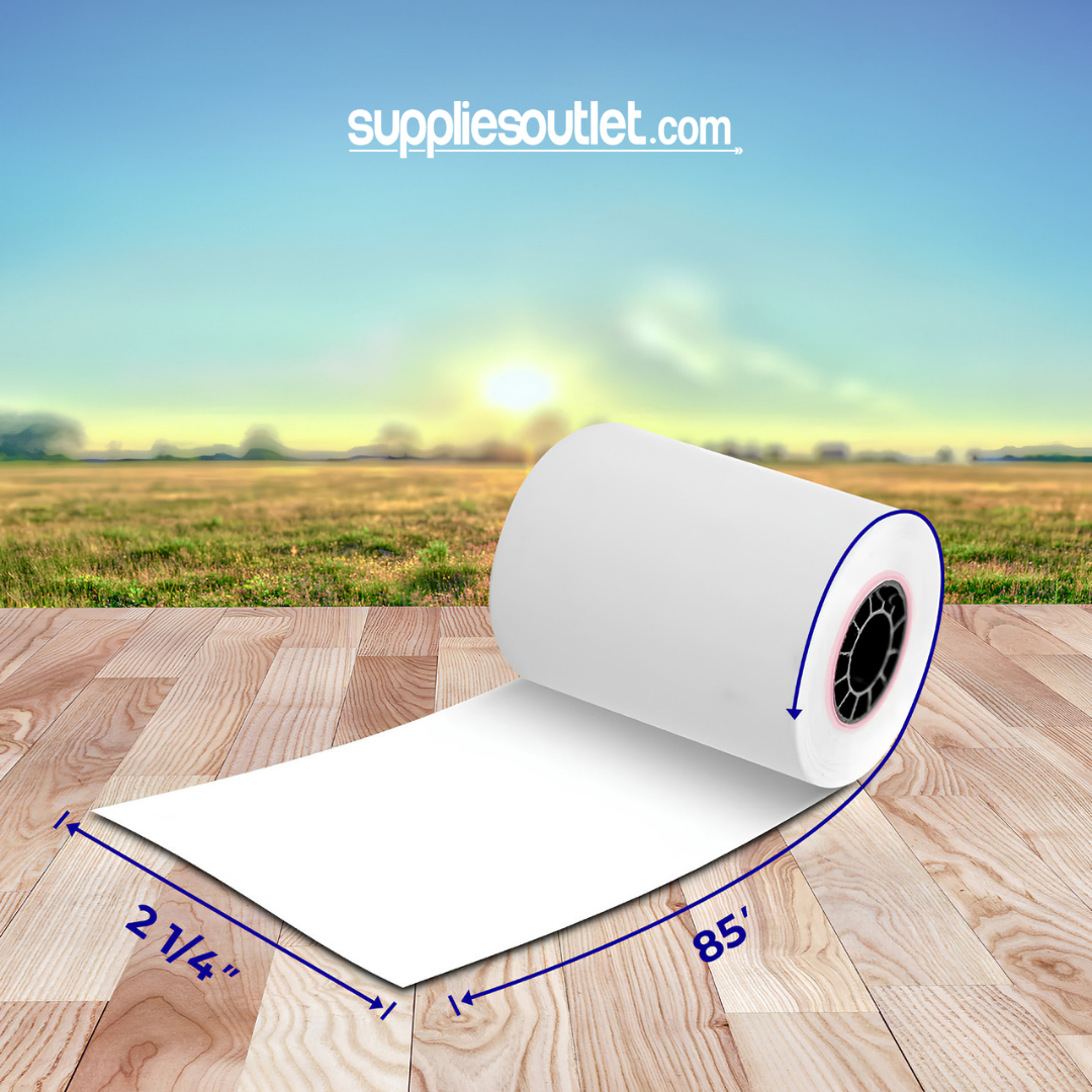 2 1/4" x 50' Thermal Paper Rolls (50 Rolls)