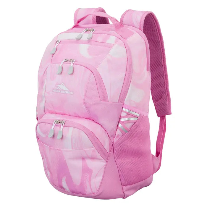 High Sierra Swoop SG Backpack, Pink Marble Swirl