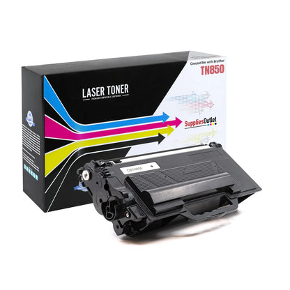 Compatible Brother TN850 (Black) High Yield Toner Cartridge - 8,000 Page Yield