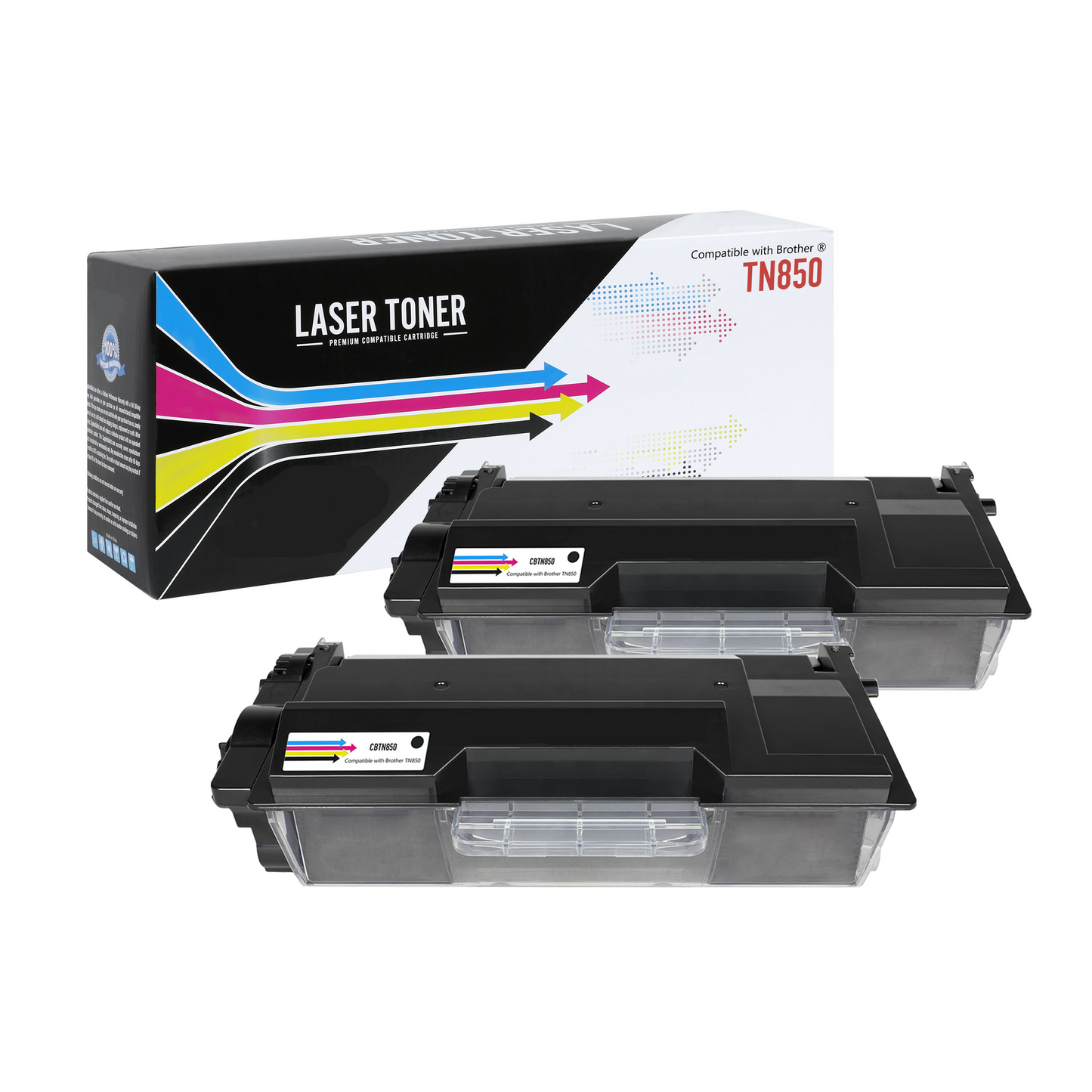 Compatible Brother TN-850 Black High Yield Toner Cartridge - 8000 Page Yield