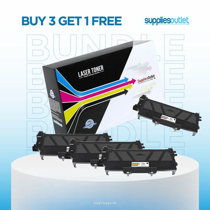 Brother TN450 High Yield Black Compatible Toner Cartridge Bundle