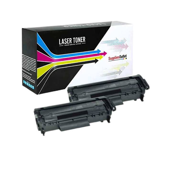 Compatible HP Q2612X Black Toner Cartridge - 2,500 Page Yield