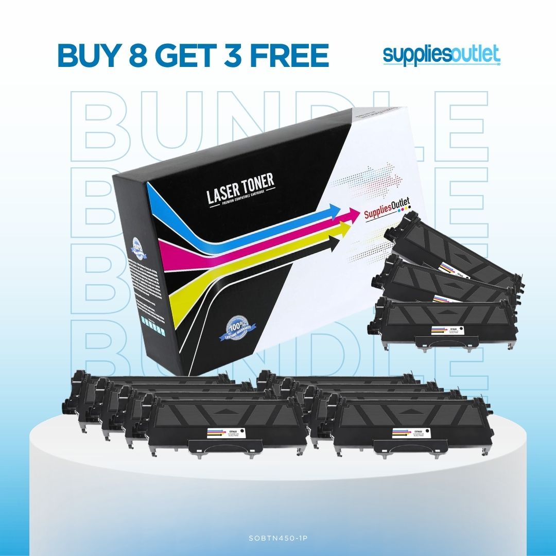 Brother TN450 High Yield Black Compatible Toner Cartridge Bundle
