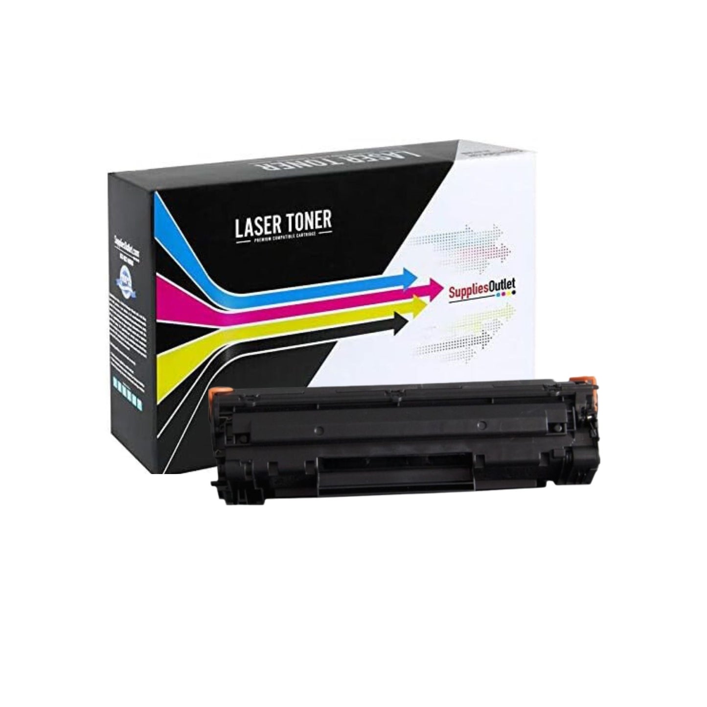 Compatible HP CF283X Black Toner Cartridge High Yield - 2,200 Page Yield