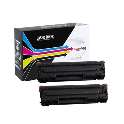 Compatible HP CF283X Black Toner Cartridge High Yield - 2,200 Page Yield