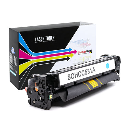 Compatible HP 304A All Colors Toner Cartridge - 3,500 Black - 2,800 Color Page Yield